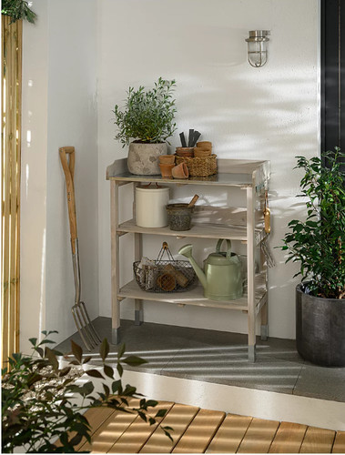 Wooden greenhouse potting work - wooden,