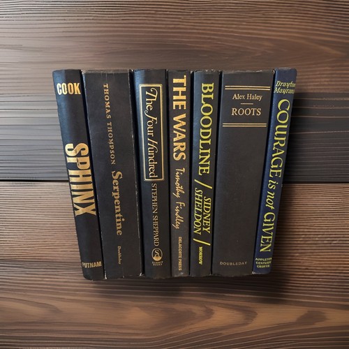 Black gold decorative book - black, &