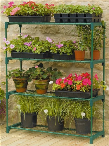 Garden greenhouse staging - garden, 4