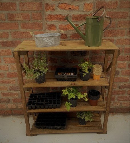 Staging greenhouse racking - greenhouse,