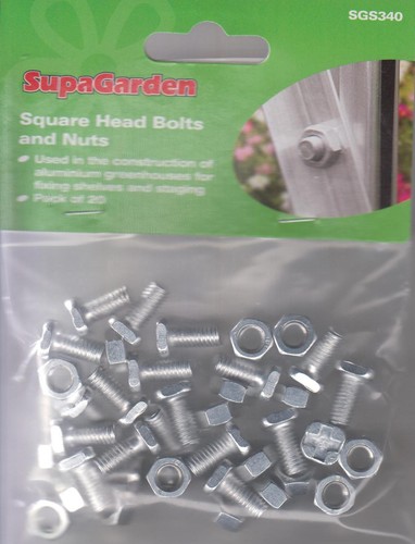Greenhouse square head bolts - square,