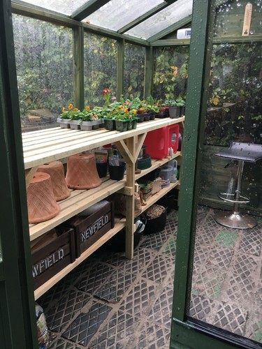 Wooden greenhouse polytunnel - wooden,