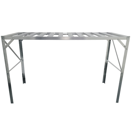 Aluminium greenhouse staging - greenhouse, 1
