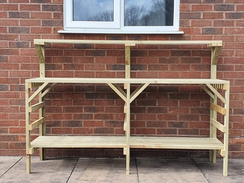 Wooden greenhouse staging - wooden,